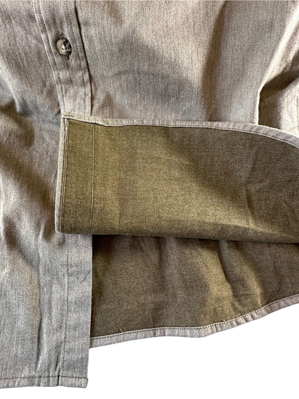 Wrangler Olive Green Long-Sleeve Button-Down Shirt 2XL NWT - Picture 6 of 13